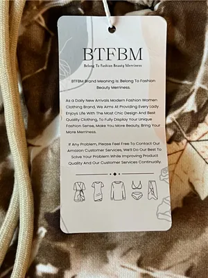 BTFBM Women’s Medium Brown Woodland Camo Sweat Shorts Drawstring NWT Pockets thumbnail 5