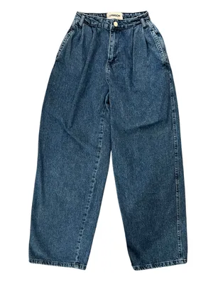 Damson Madder Revolve Women’s Sailor High Waisted Wide Leg Vintage Blue Jeans thumbnail 2