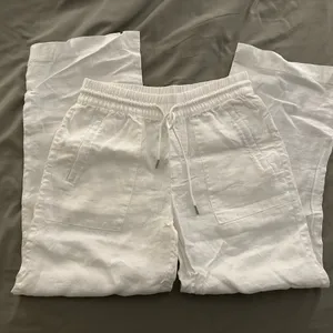 Athleta White Linen Pants thumbnail 5