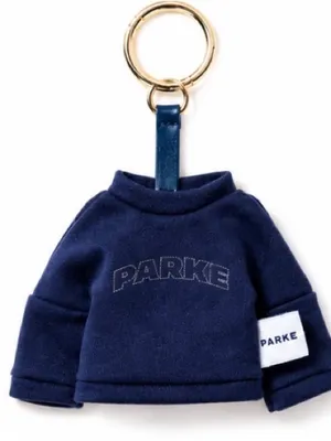 PARKE Sweatshirt Bag Charm / Keychain Navy Blue Rare thumbnail 2
