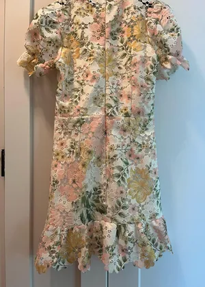 Floral Mini Dress Boohoo Puff Sleeve thumbnail 3