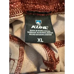 Kuhl Freeflex Shorts Womens XL Red Orange Camo Dotted Hiking Active Outdoor thumbnail 2