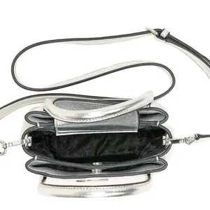 Karl Lagerfeld Paris Silver Crossbody / Shoulder Bag NWT thumbnail 8
