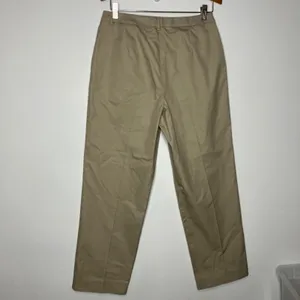 Vintage 346 brooks‎ brothers khaki pants front pleat business casual womens sz 8 thumbnail 4