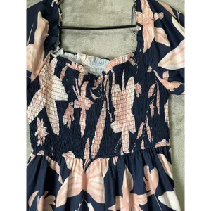 Baltic Born Lydia Maxi Dress Women’s Medium Navy Blush Floral Wedding Guest New thumbnail 4