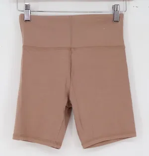 Forever 21 Biker Shorts Womens XS High Rise Tan Athletic Stretch Excellent thumbnail 1