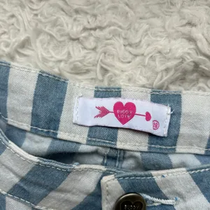Buddy Love Blue and White Jojo High Waist Stripe Flare Jeans Size 28 thumbnail 11