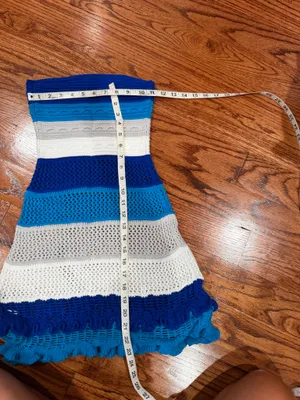 SHEIN strapless crochet dress thumbnail 3
