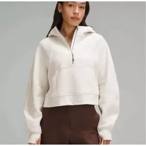✨Lululemon Scuba Oversized Half-Zip Ivory Sz XS/S Hoodie✨ thumbnail 5