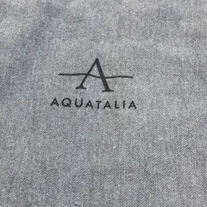 Aquatalia Gray Drawstring Dust Bag Pouch 19.5"x20" Shoe Storage thumbnail 2