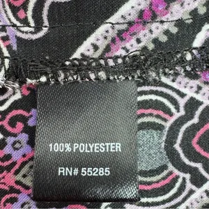 Express Damask Paisley Satin Camisole Tank Top Black Pink Multi Large Y2K‎ Boho thumbnail 10