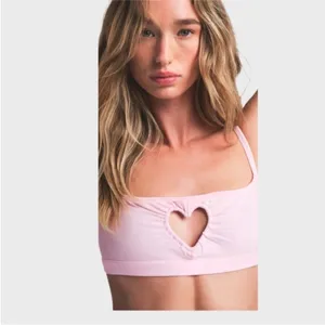SKIMS Cotton Jersey Heart Cutout Scoop Bralette Cherry Blossom Pink SP-SCP-7415W thumbnail 7