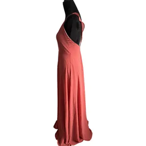 Lulu’s Meteoric Rise Maxi Dress Size Medium Button Detail Back Rusty Rose thumbnail 4