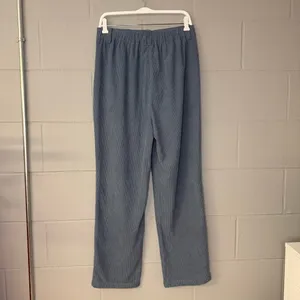 NWT HALARA Mid Rise Zipper Pocket Corduroy Casual Pants in Blue Women’s Sz Large thumbnail 7