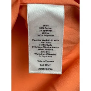 Talbots Womens Size 8 Fruit Floral Shift Dress Coral‎ Pink Yellow Sleeveless Zip thumbnail 4