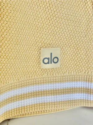 ALO Yoga Tennis Club Sweater Knit Dress - Warm Butter Yellow - XS - Like New thumbnail 9