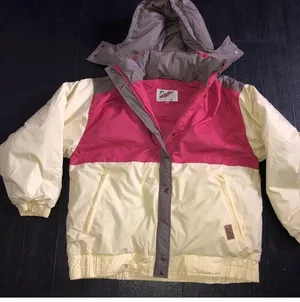 SWAN Vintage Genuine Feather Down Fill Ski Puffer Coat Hooded XL women’s thumbnail 1