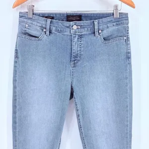Talbots Straight Leg Jeans Womens 10P Blue Flawless Five Pocket Denim Bluebird thumbnail 3