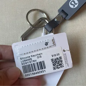 Lululemon silicone keychain - Solar Grey/Starch Blue thumbnail 4