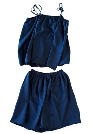Women's Two Piece Spaghetti Strap and Shorts Pajamas Size Medium #260261 thumbnail 1