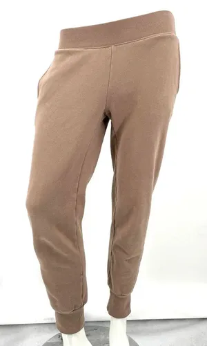 Aritzia Tna Cozy Fleece Boyfriend Cuffed‎ Sweatpants Joggers Tan Taupe Size 2XS thumbnail 1