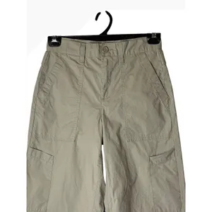 Agolde Daria Utility Pants Women 25 Khaki Tan Poplin Cargo Streetwear Designer thumbnail 4