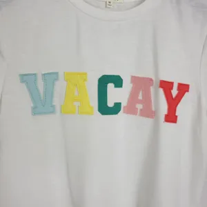 Bae Vely Womens Tops Size‎ Medium White Statement Crew Neck Short Sleeve Shirt thumbnail 2