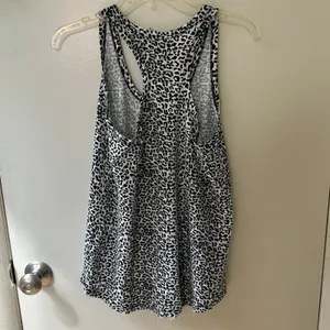 Elan cheetah print distressed tank top thumbnail 2