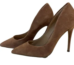 Steve Madden Daisie Beige pinkish Suede Stiletto Heels size 6 thumbnail 4