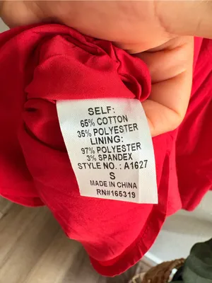 NWT Day + Moon Women's Red Mini Dress with Ruffle Sleeves and Tie Back Size S thumbnail 4