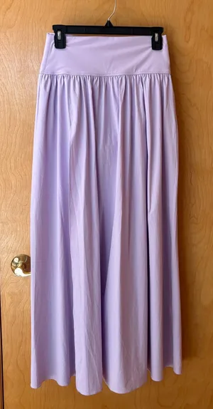 Halara Maxi Skirt Women S Lavender High Waisted Built-in Shorts Slit Athleisure thumbnail 1