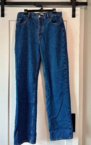 DALA Alley High Rise Straight Leg Jeans Flat Blue 31 thumbnail 1
