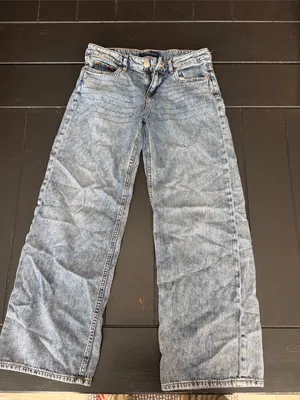 Aeropostale Light Blue Wide-Leg Jeans thumbnail 1