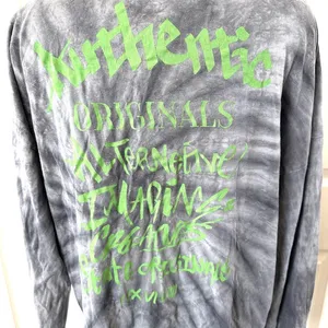 Urban Outfitters grey long sleeved authentic tie dye shirt thumbnail 8