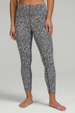 Lululemon InStill High-Rise Tight 25" Warped Grain Alpine White Black thumbnail 1