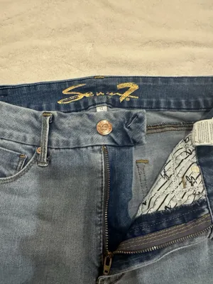 7 For All Mankind Tummy less High Rise Slim Bootcut Medium Wash Jeans Sz 12 thumbnail 8