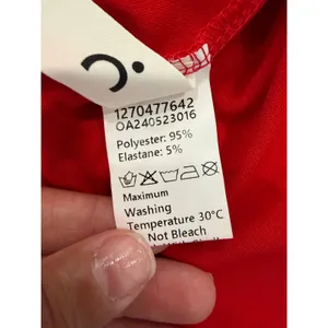 Commense Romantic Ruby Red Cottage Thigh Slit Stretch Midi NWT Dress Large thumbnail 4