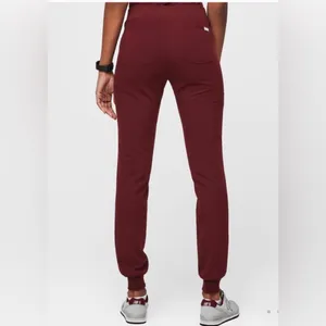 FIGS Zamora Jogger‎ Scrub Pant Size Small in Dark Cherry thumbnail 2