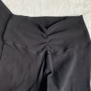 Aerie OFFLINE Waffle Leggings by Real Me High-Waisted Ruched Flare thumbnail 2