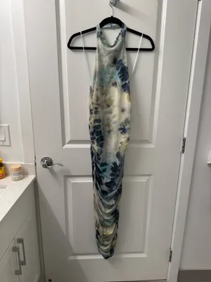 ZARA Printed Tulle Dress Midi thumbnail 2