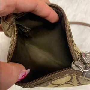 COACH Brown Signature Canvas Wristlet thumbnail 5
