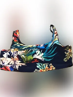 SHEIN Navy Tropical Floral Maxi Skirt Set with Multicolor Blooms‎ thumbnail 3