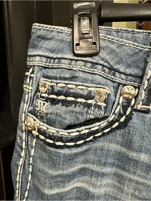 Miss Me JP55014‑13 Bootcut Jeans – Classic Embellished Pockets – Size 30 thumbnail 5