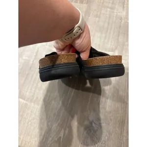 Clarks Collection‎ Sandals Slides Comfort Adjustable Black Straps 9.5 thumbnail 5