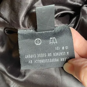 Leather Jacket‎ Belted Zip Front Mid Length Colebrook Black Women L thumbnail 10