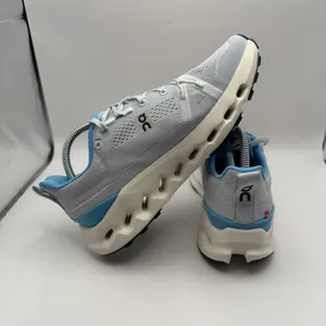 On Running Cloudsurfer Trail‎ Blue Beige Women 9 Road Running Shoes 3WE10103042 thumbnail 5