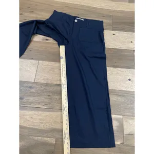 Haver + Blair Pants Size L Navy Wide Leg Tailored Flat Front Pocket Trousers thumbnail 5