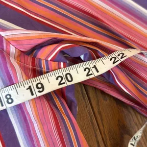 Lauren Ralph Lauren 100% cotton pink striped button down large thumbnail 7