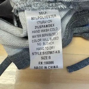 NWT Idem Ditto Washed Ruched Halter Crop Top S12786T-KB‎ Small Gray Streetwear thumbnail 7