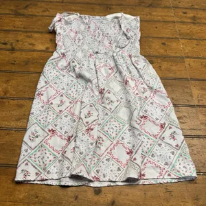 AUW Mini Sundress Medium Adjustable Straps Elastic Pullover Spring Back 2 School thumbnail 4
